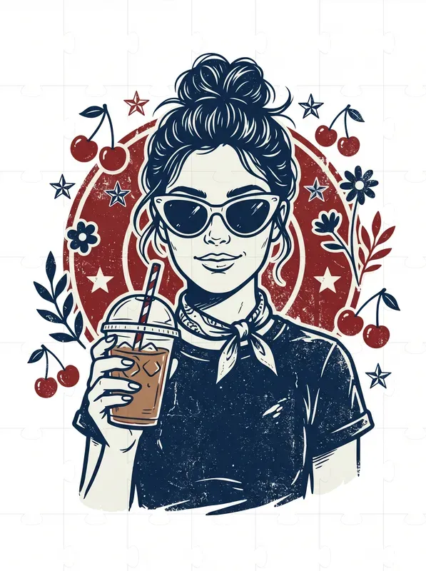 Vintage Character Tee Illustrations
