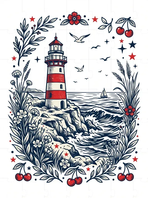 Vintage Character Tee Illustrations