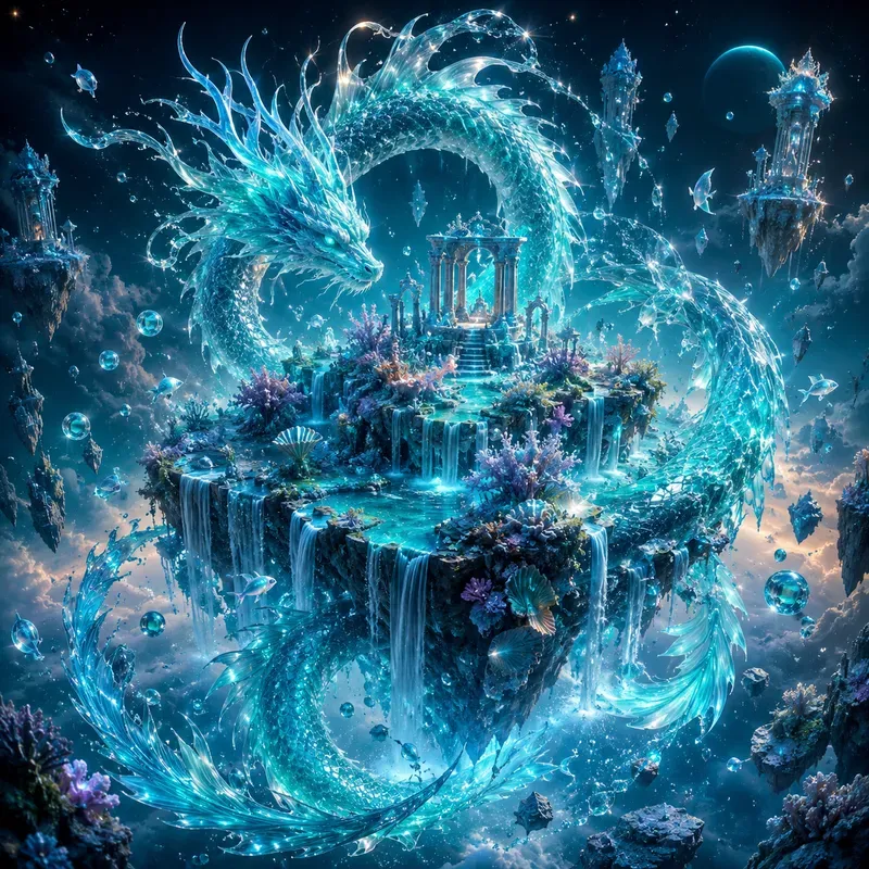 Magical Elemental Floating Realms