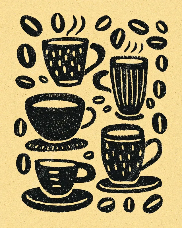 Bold Block Print Pattern Art