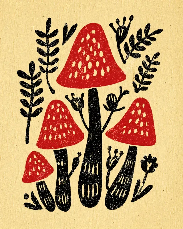 Bold Block Print Pattern Art