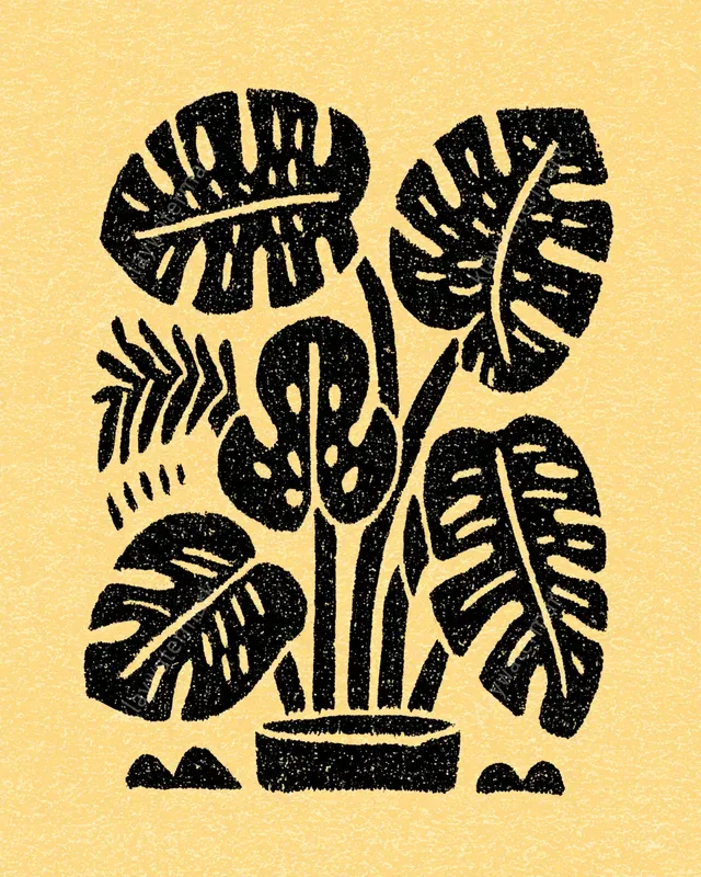 Bold Block Print Pattern Art