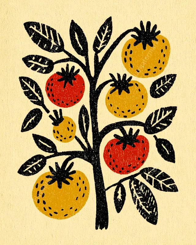 Bold Block Print Pattern Art