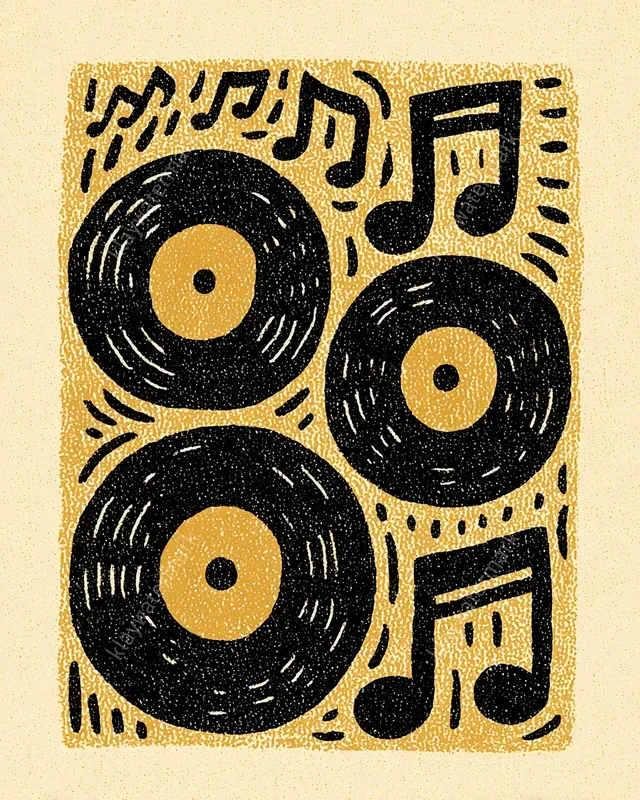 Bold Block Print Pattern Art