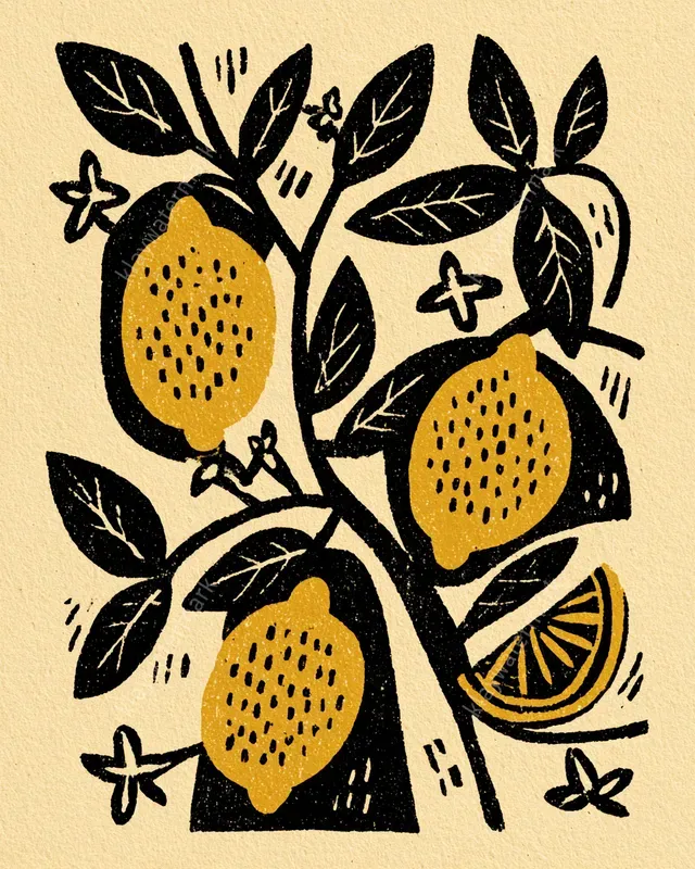 Bold Block Print Pattern Art