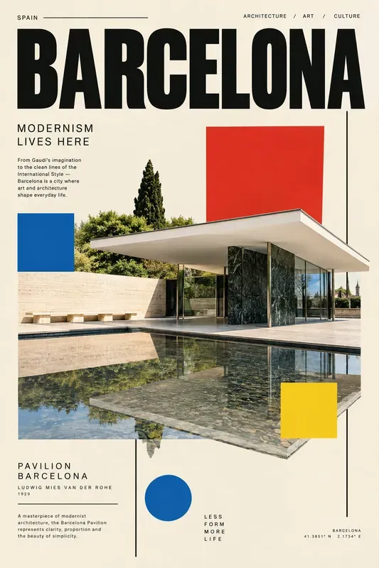 Bauhaus Architectural Collage Posters