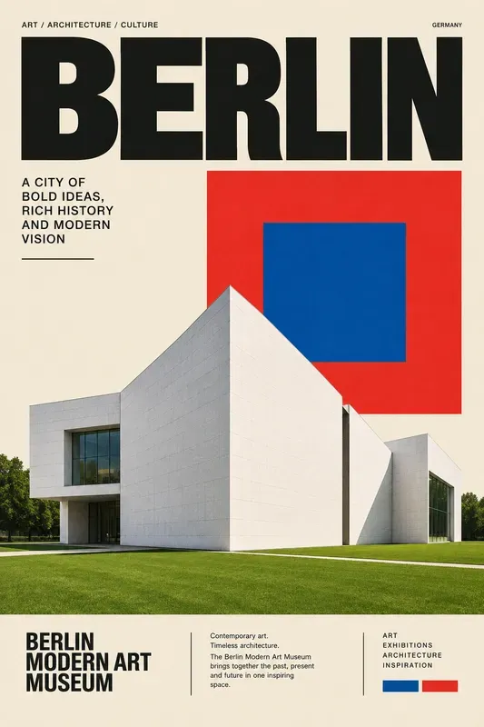 Bauhaus Architectural Collage Posters