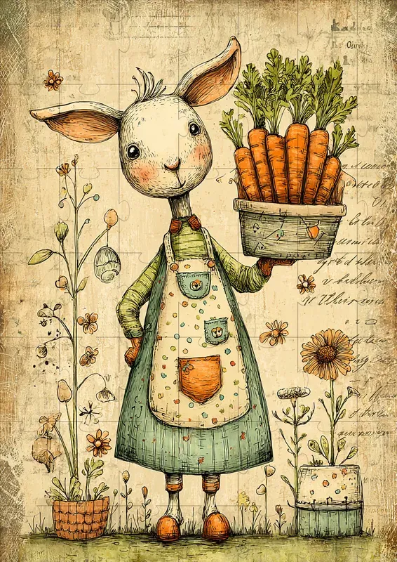 Whimsical Easter Journal Illustrations