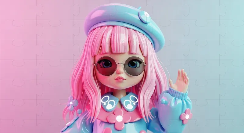 Stylized Doll Character Art