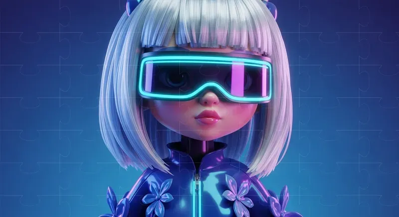 Stylized Doll Character Art