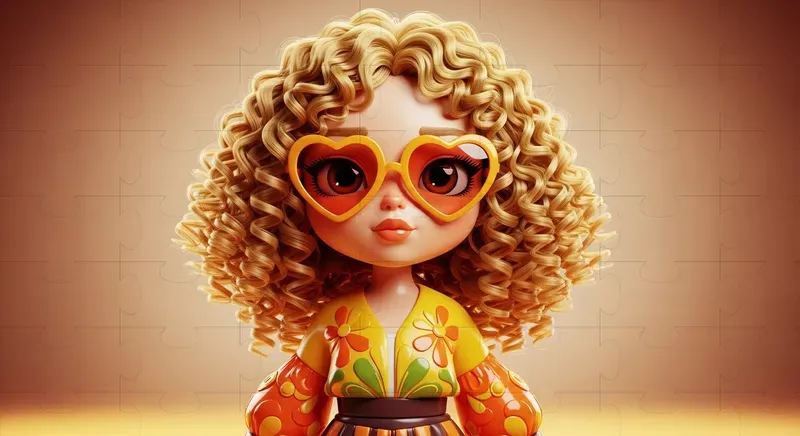 Stylized Doll Character Art