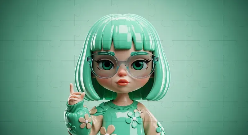 Stylized Doll Character Art