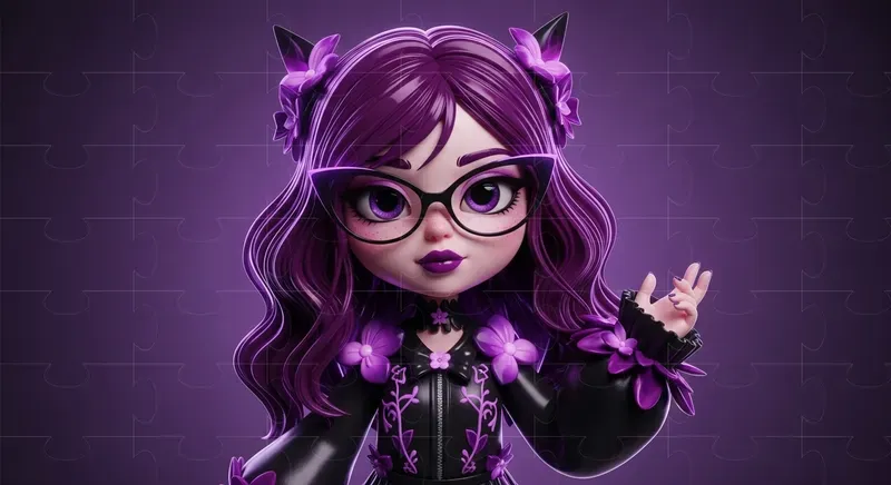 Stylized Doll Character Art