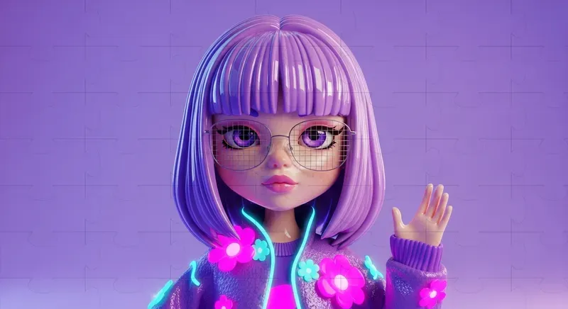 Stylized Doll Character Art