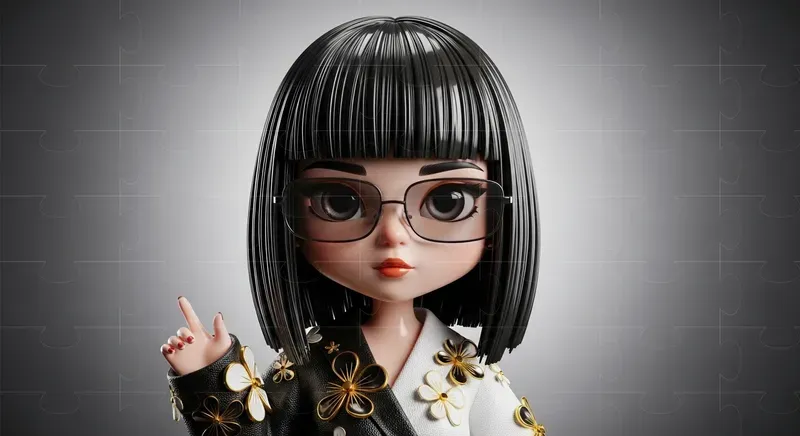 Stylized Doll Character Art
