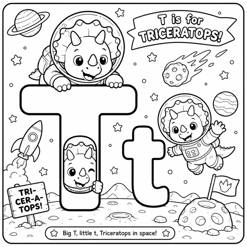 Prehistoric Space Explorer Alphabets