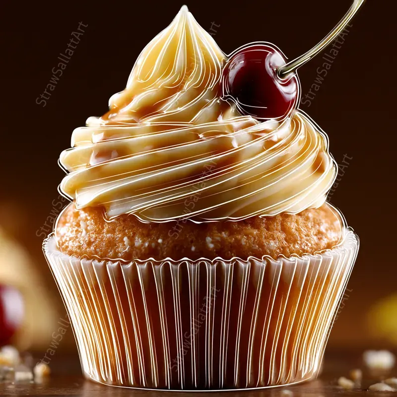 Creative Food Photography Line Art Style