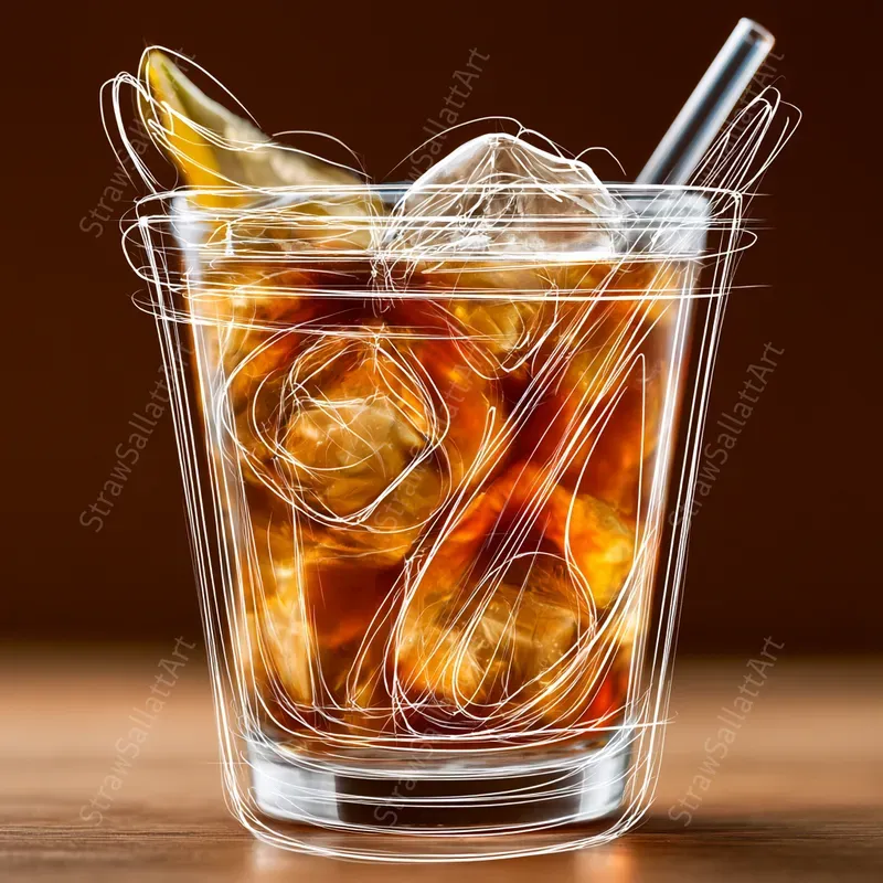 Creative Food Photography Line Art Style