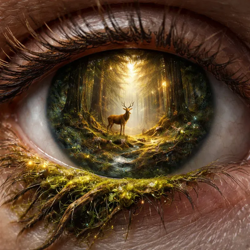 Worlds Within The Eyes Surreal Nature