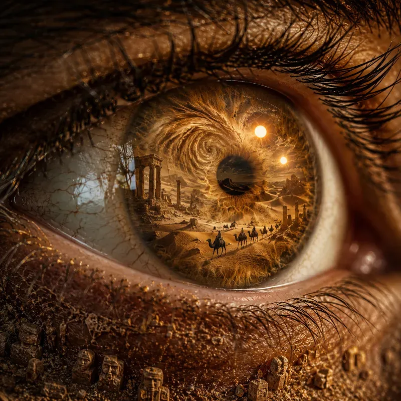 Worlds Within The Eyes Surreal Nature