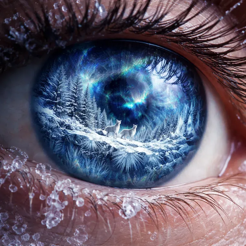 Worlds Within The Eyes Surreal Nature