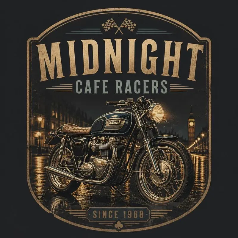 Vintage Motorcycle Graphic Generator