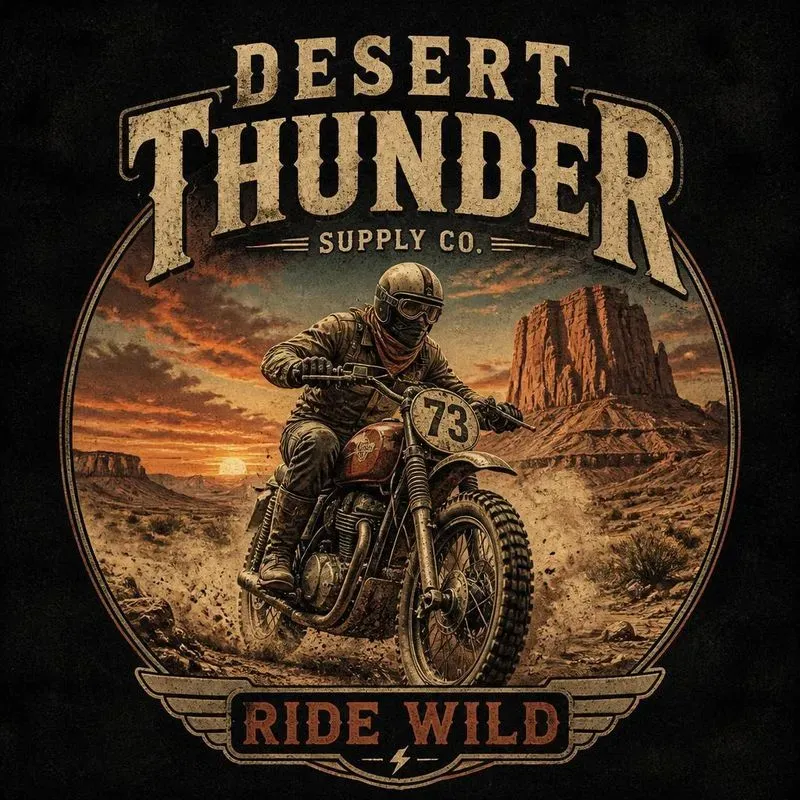 Vintage Motorcycle Graphic Generator