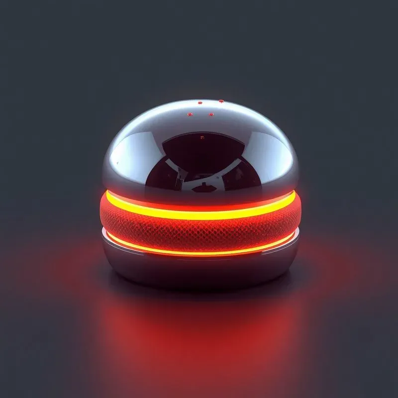 3D Cyberpunk Neon Fast Food Icons