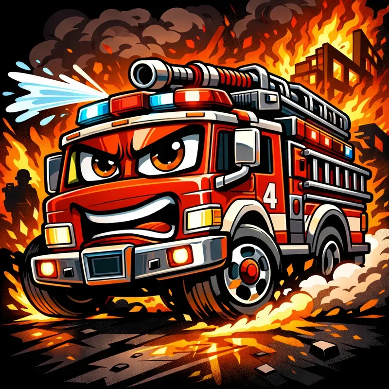 Cartoon Vehicle Mascot Packs