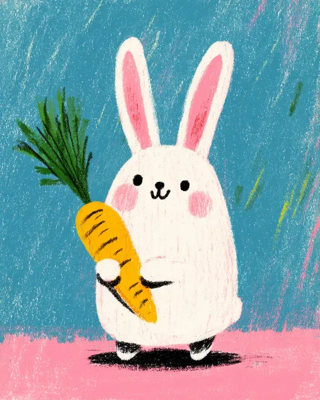 Crayon Kids Illustration Scene Style