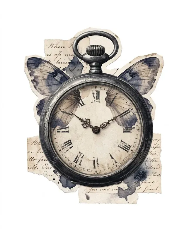 Dark Academia Scrapbook Ephemera Cliparts