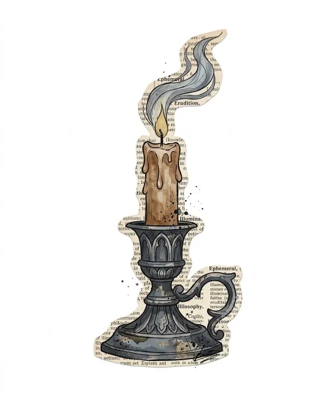 Dark Academia Scrapbook Ephemera Cliparts