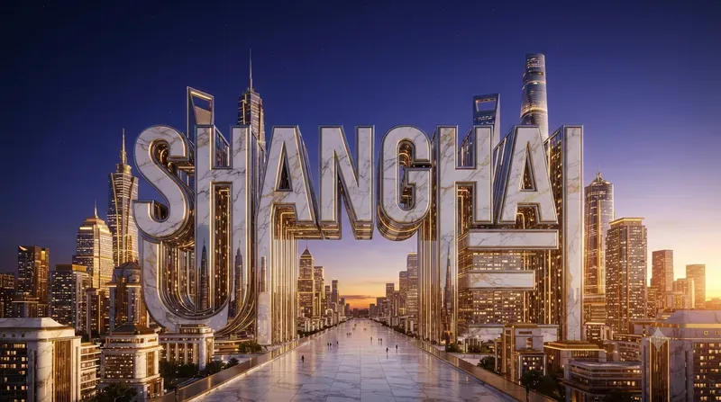 Cinematic Luxury City 3D Typographies