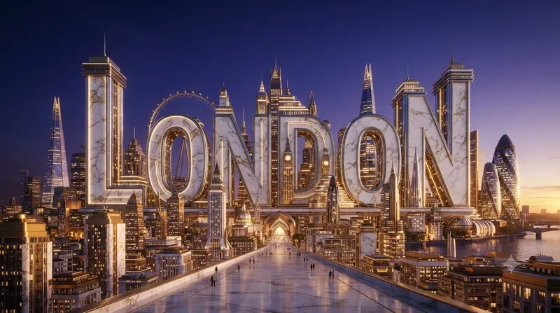 Cinematic Luxury City 3D Typographies