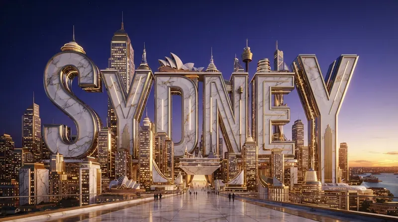 Cinematic Luxury City 3D Typographies
