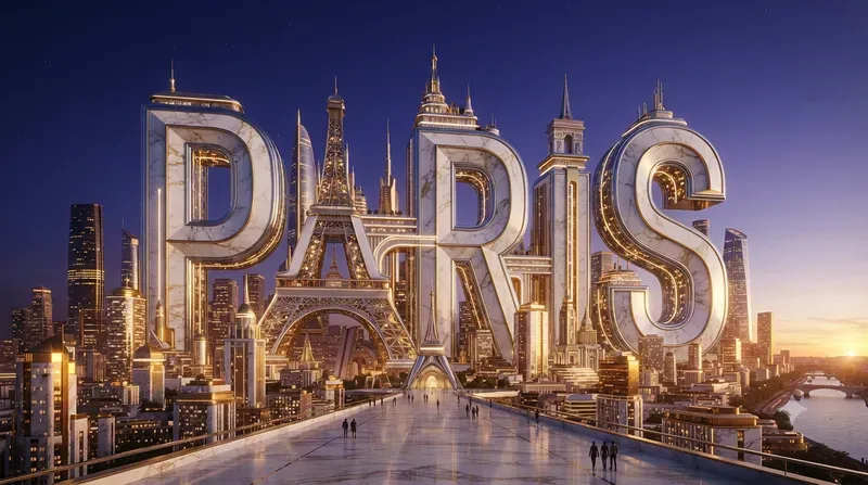 Cinematic Luxury City 3D Typographies