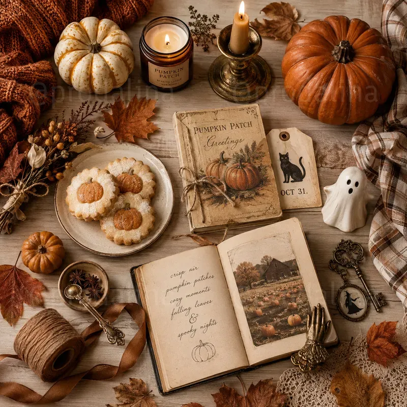 Cozy Spooky Halloween Moodboards