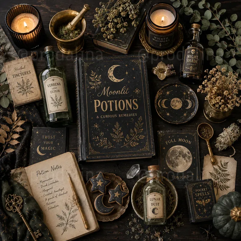 Cozy Spooky Halloween Moodboards