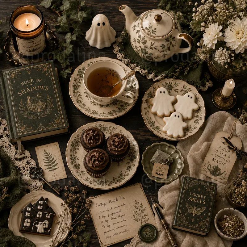 Cozy Spooky Halloween Moodboards