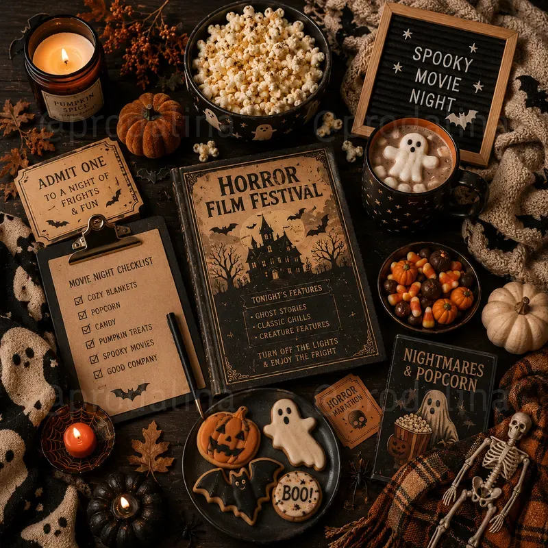 Cozy Spooky Halloween Moodboards