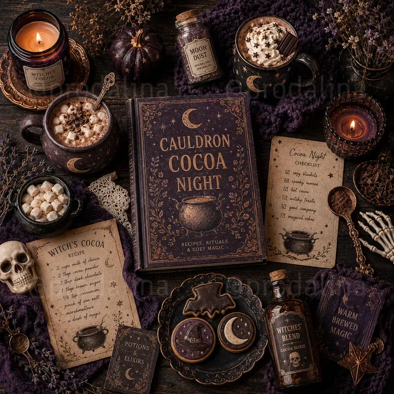 Cozy Spooky Halloween Moodboards