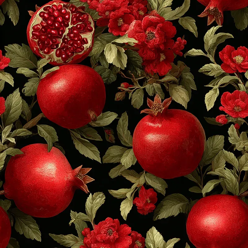 Fruit Veggie Seamless Repeat Patterns