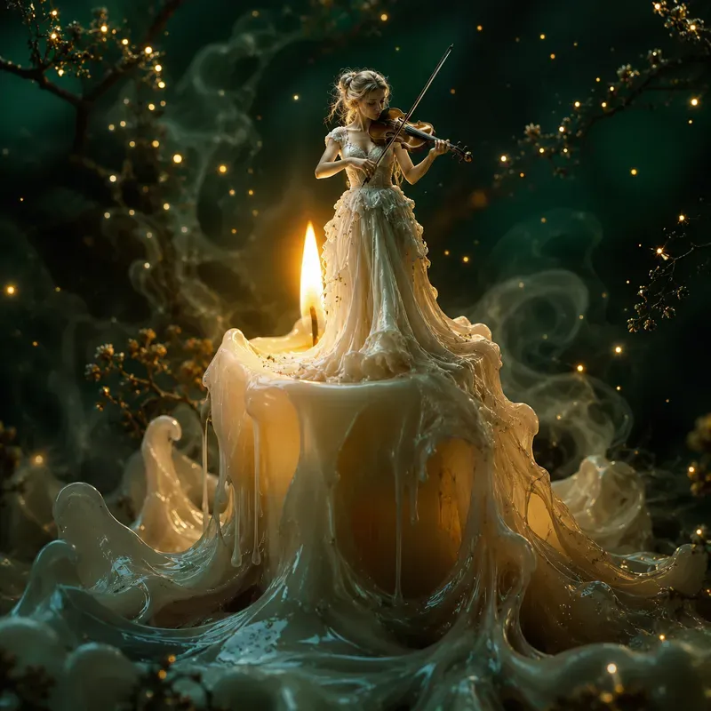 Mystical Candlelight Fantasy Art