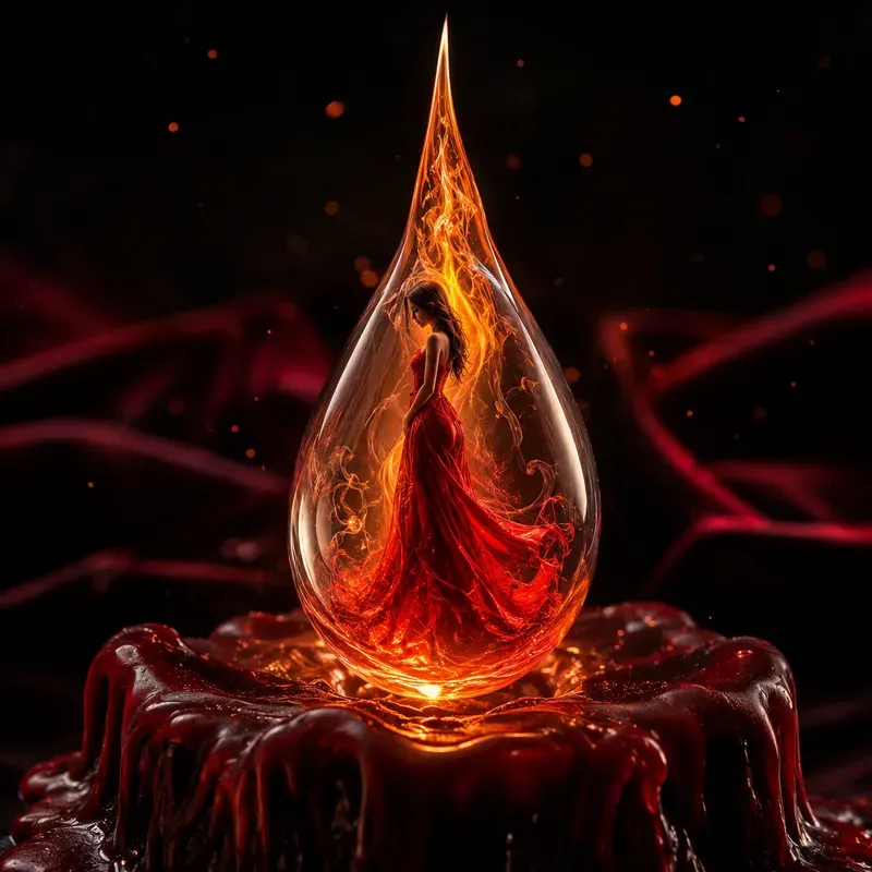 Mystical Candlelight Fantasy Art