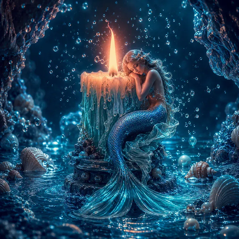 Mystical Candlelight Fantasy Art