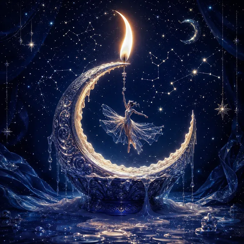 Mystical Candlelight Fantasy Art