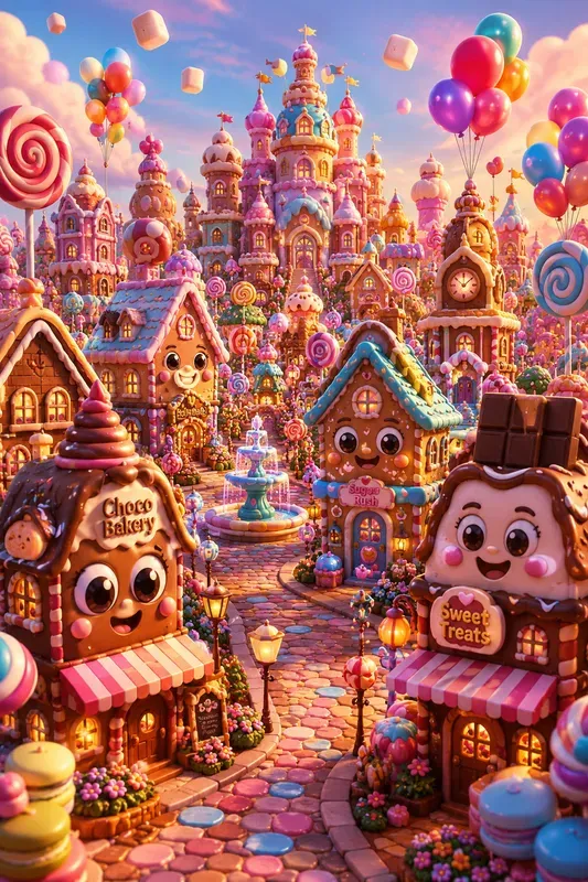 Cute Cartoon Cities