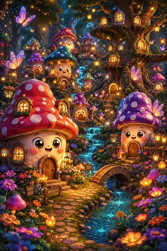 Cute Cartoon Cities