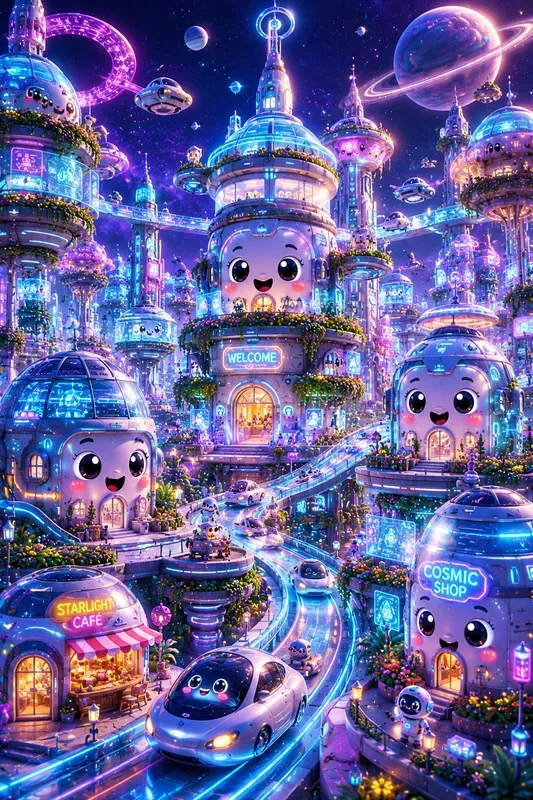 Cute Cartoon Cities