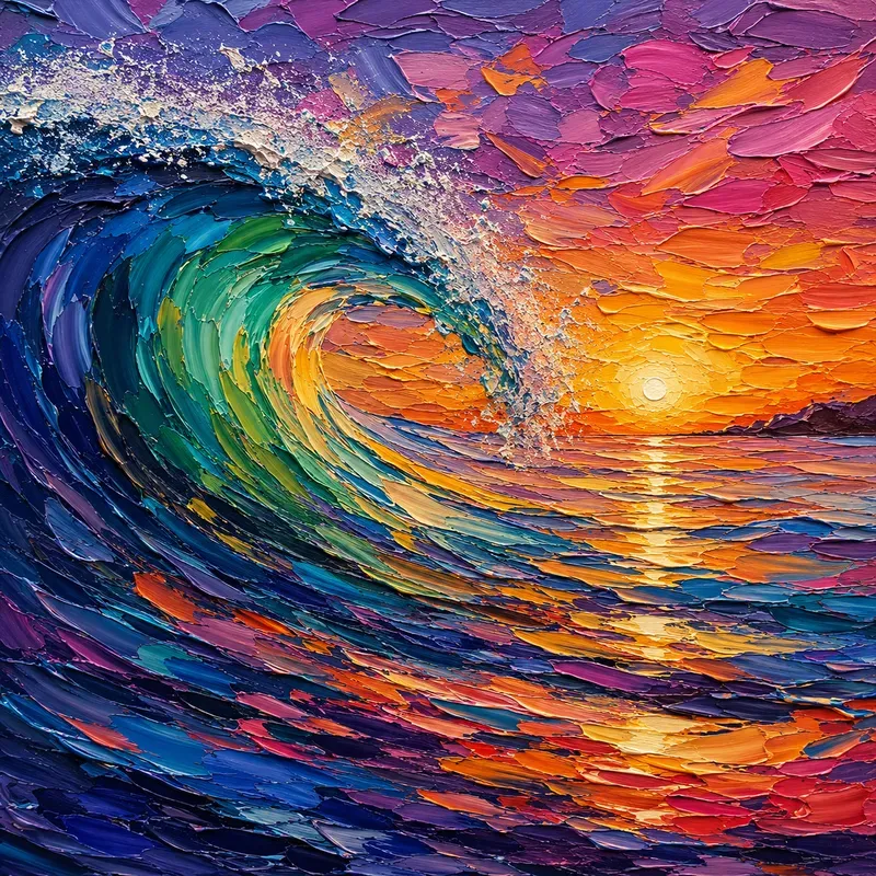 Impasto Rainbow Dreamscapes